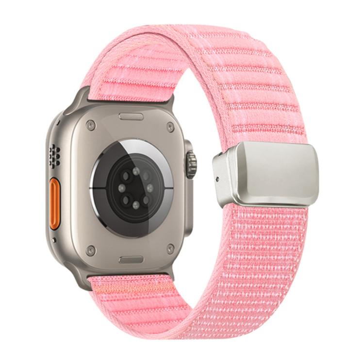 Cinturino per orologio in nylon con fibbia magnetica e motivo a onde., For Apple Watch 46mm / 49mm / 45mm / 44mm, For Apple Watch 42mm / 41mm / 40mm / 38mm