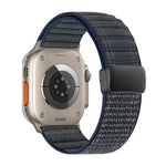 Cinturino per orologio in nylon con fibbia magnetica e motivo a onde., For Apple Watch 46mm / 49mm / 45mm / 44mm, For Apple Watch 42mm / 41mm / 40mm / 38mm