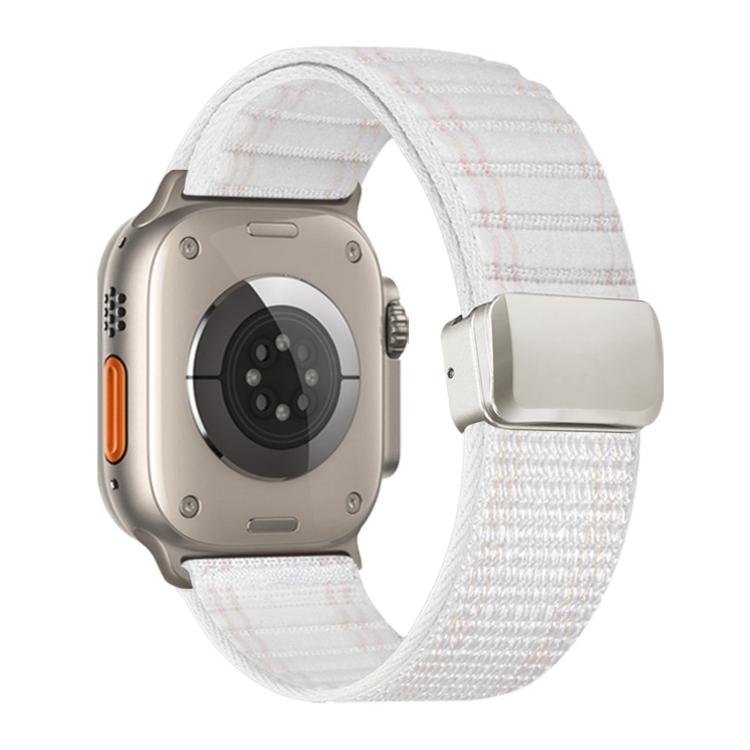 Cinturino per orologio in nylon con fibbia magnetica e motivo a onde., For Apple Watch 46mm / 49mm / 45mm / 44mm, For Apple Watch 42mm / 41mm / 40mm / 38mm