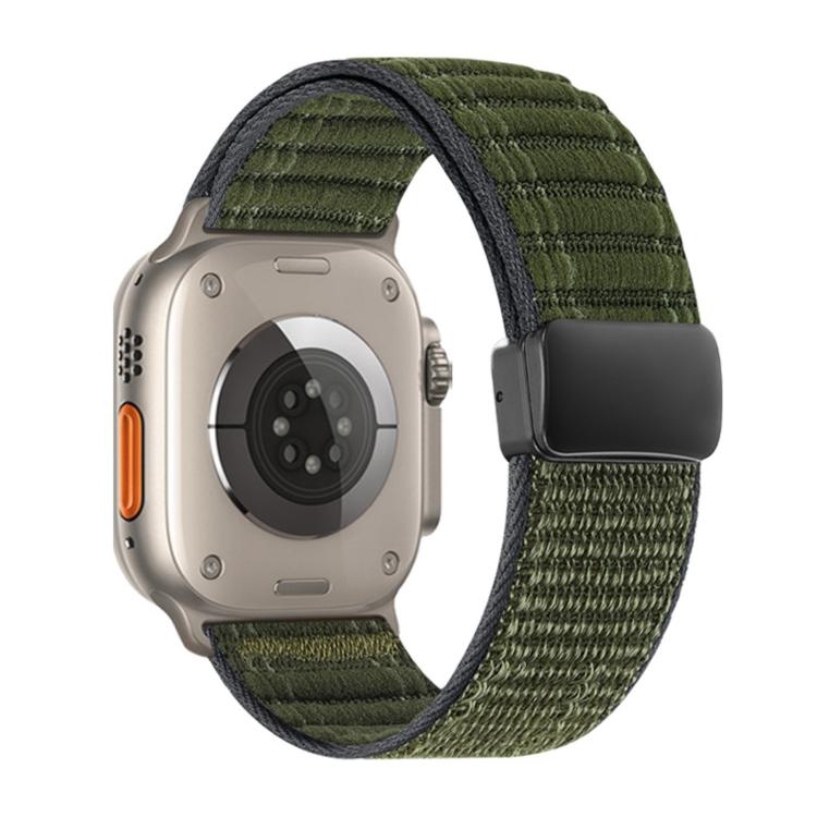 Cinturino per orologio in nylon con fibbia magnetica e motivo a onde., For Apple Watch 46mm / 49mm / 45mm / 44mm, For Apple Watch 42mm / 41mm / 40mm / 38mm