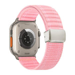 Cinturino per orologio in nylon con fibbia magnetica e motivo a onde., For Apple Watch 46mm / 49mm / 45mm / 44mm, For Apple Watch 42mm / 41mm / 40mm / 38mm