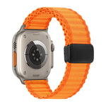 Cinturino per orologio da fuoristrada con fibbia magnetica e passante in nylon intrecciato., For Apple Watch 46mm / 49mm / 45mm / 44mm, For Apple Watch 42mm / 41mm / 40mm / 38mm