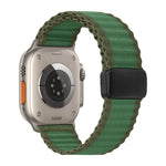 Cinturino per orologio da fuoristrada con fibbia magnetica e passante in nylon intrecciato., For Apple Watch 46mm / 49mm / 45mm / 44mm, For Apple Watch 42mm / 41mm / 40mm / 38mm