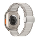 Cinturino per orologio da fuoristrada con fibbia magnetica e passante in nylon intrecciato., For Apple Watch 46mm / 49mm / 45mm / 44mm, For Apple Watch 42mm / 41mm / 40mm / 38mm