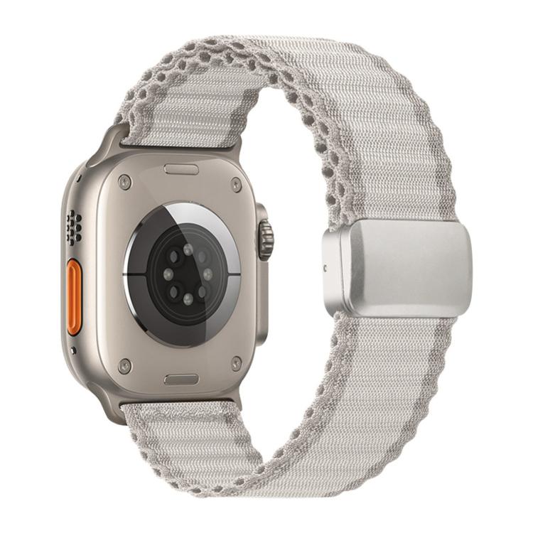 Cinturino per orologio da fuoristrada con fibbia magnetica e passante in nylon intrecciato., For Apple Watch 46mm / 49mm / 45mm / 44mm, For Apple Watch 42mm / 41mm / 40mm / 38mm