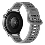 Cinturino in silicone con fibbia cava a sgancio rapido a pressione., 20mm, 22mm