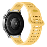 Cinturino in silicone con fibbia cava a sgancio rapido a pressione., 20mm, 22mm
