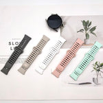 Cinturino in silicone con fibbia cava a sgancio rapido a pressione., 20mm, 22mm