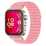 Cinturino per orologio in nylon intrecciato con trama ondulata e chiusura a strappo., For Huawei Watch Fit 5 / Fit 5 Pro / Fit 4