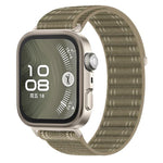 Cinturino per orologio in nylon intrecciato con trama ondulata e chiusura a strappo., For Huawei Watch Fit 5 / Fit 5 Pro / Fit 4