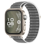 Cinturino per orologio in nylon intrecciato con trama ondulata e chiusura a strappo., For Huawei Watch Fit 5 / Fit 5 Pro / Fit 4