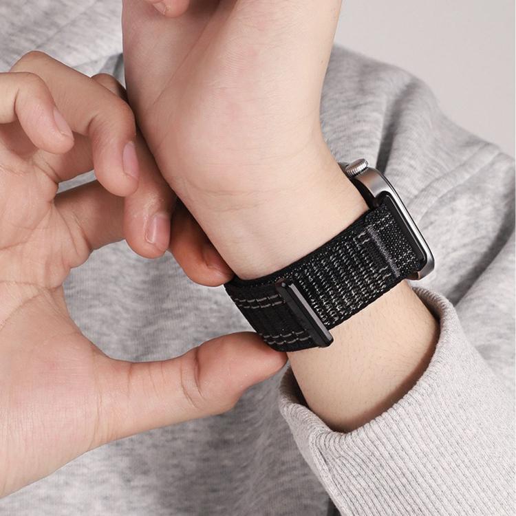 Cinturino per orologio in nylon intrecciato con trama ondulata e chiusura a strappo., For Huawei Watch Fit 5 / Fit 5 Pro / Fit 4