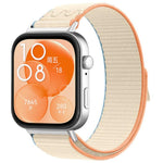 Cinturino per orologio in nylon intrecciato con chiusura a strappo., For Huawei Watch Fit 5 / Fit 5 Pro / Fit 4