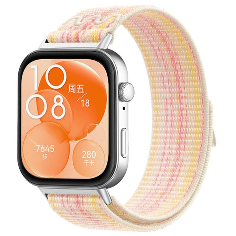 Cinturino per orologio in nylon intrecciato con chiusura a strappo., For Huawei Watch Fit 5 / Fit 5 Pro / Fit 4