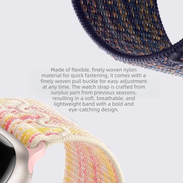 Cinturino per orologio in nylon intrecciato con chiusura a strappo., For Huawei Watch Fit 5 / Fit 5 Pro / Fit 4