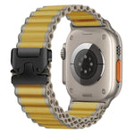 Cinturino per orologio in nylon a coste larghe con fibbia da paracadute, ideale per fuoristrada., For Apple Watch 46mm / 49mm / 45mm / 44mm, For Apple Watch 42mm / 41mm / 40mm / 38mm