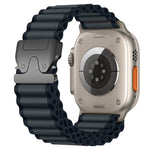 Cinturino per orologio in nylon a coste larghe con fibbia da paracadute, ideale per fuoristrada., For Apple Watch 46mm / 49mm / 45mm / 44mm, For Apple Watch 42mm / 41mm / 40mm / 38mm
