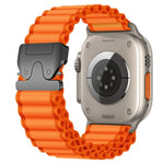 Cinturino per orologio in nylon a coste larghe con fibbia da paracadute, ideale per fuoristrada., For Apple Watch 46mm / 49mm / 45mm / 44mm, For Apple Watch 42mm / 41mm / 40mm / 38mm