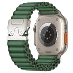 Cinturino per orologio in nylon a coste larghe con fibbia da paracadute, ideale per fuoristrada., For Apple Watch 46mm / 49mm / 45mm / 44mm, For Apple Watch 42mm / 41mm / 40mm / 38mm