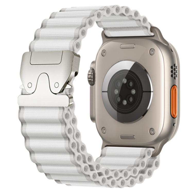 Cinturino per orologio in nylon a coste larghe con fibbia da paracadute, ideale per fuoristrada., For Apple Watch 46mm / 49mm / 45mm / 44mm, For Apple Watch 42mm / 41mm / 40mm / 38mm