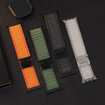 Cinturino per orologio in nylon a coste larghe con fibbia da paracadute, ideale per fuoristrada., For Apple Watch 46mm / 49mm / 45mm / 44mm, For Apple Watch 42mm / 41mm / 40mm / 38mm