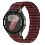 Cinturino per orologio in nylon con texture a onde e chiusura a strappo, con pulsante a pressione., 20mm, 22mm