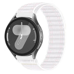 Cinturino per orologio in nylon con texture a onde e chiusura a strappo, con pulsante a pressione., 20mm, 22mm