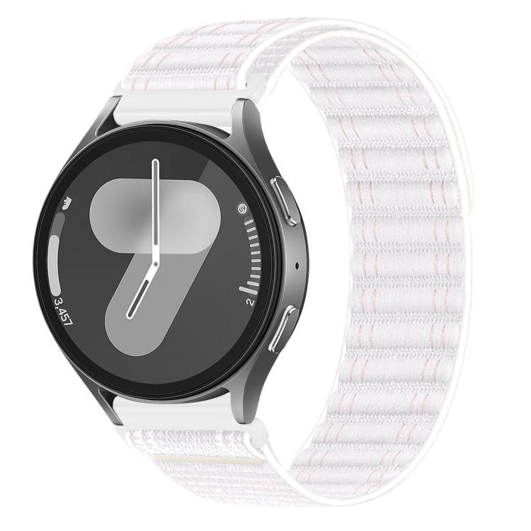 Cinturino per orologio in nylon con texture a onde e chiusura a strappo, con pulsante a pressione., 20mm, 22mm
