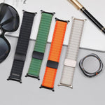 Cinturino per orologio da fuoristrada con fibbia magnetica e passante in nylon intrecciato., For Samsung Galaxy Watch Ultra 47mm / Ultra 2025