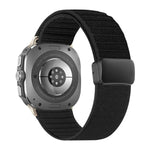 Cinturino per orologio in nylon con fibbia magnetica e motivo a onde., For Samsung Galaxy Watch Ultra 47mm / Ultra 2025