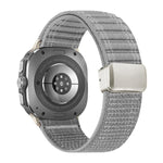 Cinturino per orologio in nylon con fibbia magnetica e motivo a onde., For Samsung Galaxy Watch Ultra 47mm / Ultra 2025