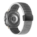 Cinturino per orologio in nylon con fibbia magnetica e motivo a onde., For Samsung Galaxy Watch Ultra 47mm / Ultra 2025