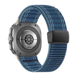 Cinturino per orologio in nylon con fibbia magnetica e motivo a onde., For Samsung Galaxy Watch Ultra 47mm / Ultra 2025