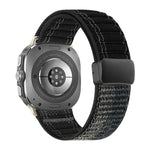 Cinturino per orologio in nylon con fibbia magnetica e motivo a onde., For Samsung Galaxy Watch Ultra 47mm / Ultra 2025