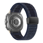Cinturino per orologio in nylon con fibbia magnetica e motivo a onde., For Samsung Galaxy Watch Ultra 47mm / Ultra 2025