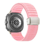 Cinturino per orologio in nylon con fibbia magnetica e motivo a onde., For Samsung Galaxy Watch Ultra 47mm / Ultra 2025