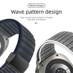 Cinturino per orologio in nylon con fibbia magnetica e motivo a onde., For Samsung Galaxy Watch Ultra 47mm / Ultra 2025