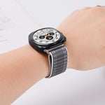 Cinturino per orologio in nylon con fibbia magnetica e motivo a onde., For Samsung Galaxy Watch Ultra 47mm / Ultra 2025