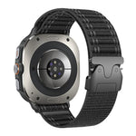 Cinturino per orologio in nylon con fibbia a paracadute e texture ondulata, For Samsung Galaxy Watch Ultra 47mm / Ultra 2025