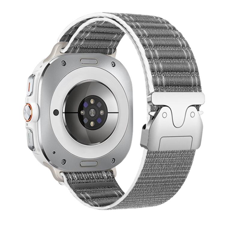 Cinturino per orologio in nylon con fibbia a paracadute e texture ondulata, For Samsung Galaxy Watch Ultra 47mm / Ultra 2025