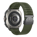 Cinturino per orologio in nylon con fibbia a paracadute e texture ondulata, For Samsung Galaxy Watch Ultra 47mm / Ultra 2025