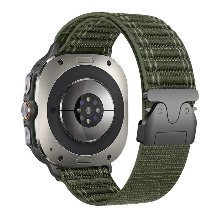 Cinturino per orologio in nylon con fibbia a paracadute e texture ondulata, For Samsung Galaxy Watch Ultra 47mm / Ultra 2025