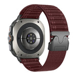 Cinturino per orologio in nylon con fibbia a paracadute e texture ondulata, For Samsung Galaxy Watch Ultra 47mm / Ultra 2025