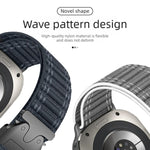 Cinturino per orologio in nylon con fibbia a paracadute e texture ondulata, For Samsung Galaxy Watch Ultra 47mm / Ultra 2025