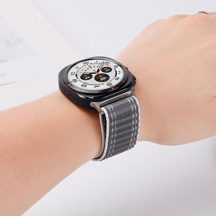 Cinturino per orologio in nylon con fibbia a paracadute e texture ondulata, For Samsung Galaxy Watch Ultra 47mm / Ultra 2025