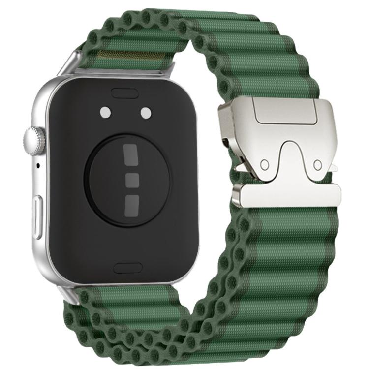 Cinturino per orologio in nylon a coste larghe con fibbia da paracadute, ideale per fuoristrada., For Huawei Watch Fit 5 / Fit 5 Pro / Fit 4