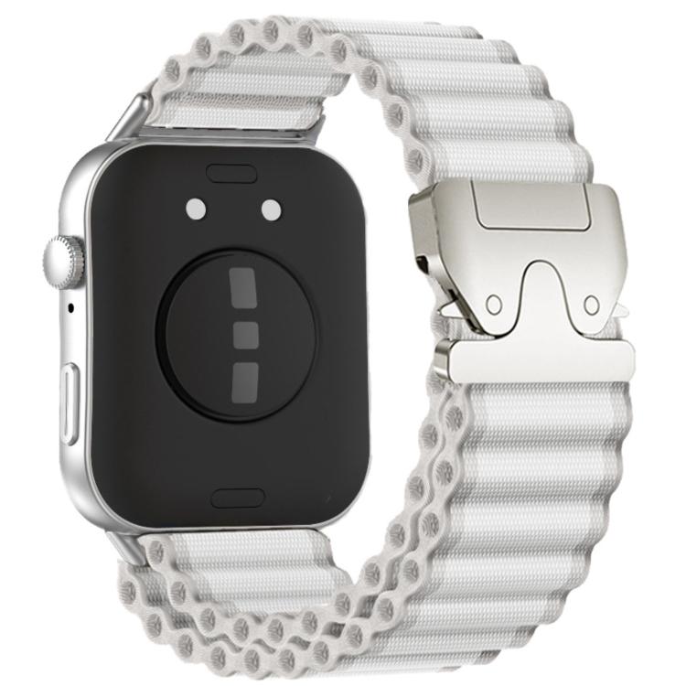 Cinturino per orologio in nylon a coste larghe con fibbia da paracadute, ideale per fuoristrada., For Huawei Watch Fit 5 / Fit 5 Pro / Fit 4