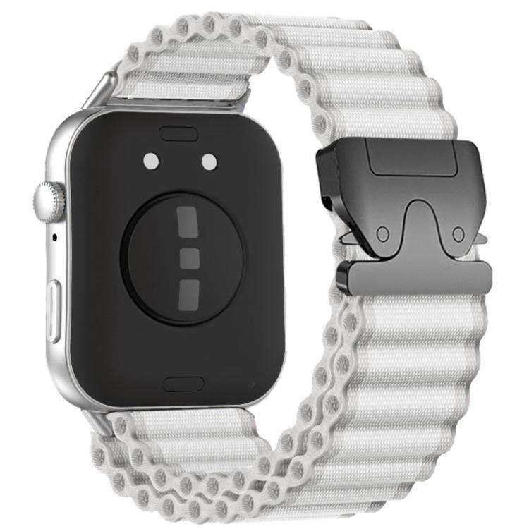 Cinturino per orologio in nylon a coste larghe con fibbia da paracadute, ideale per fuoristrada., For Huawei Watch Fit 5 / Fit 5 Pro / Fit 4
