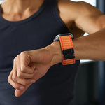 Cinturino per orologio in nylon a coste larghe con fibbia da paracadute, ideale per fuoristrada., For Huawei Watch Fit 5 / Fit 5 Pro / Fit 4
