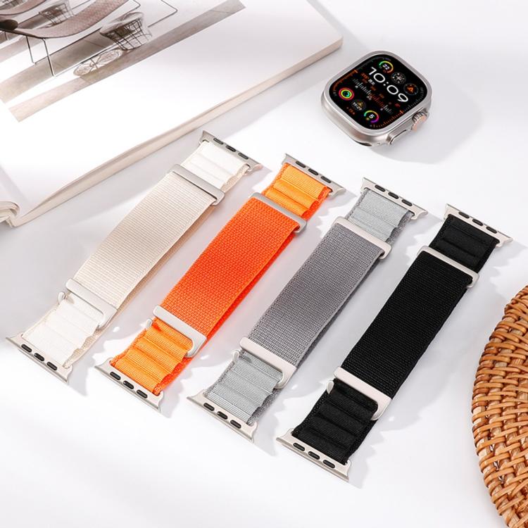 Cinturino per orologio in nylon a due sezioni con fibbia a C, ideale per alta montagna., For Apple Watch 46mm / 49mm / 45mm / 44mm
